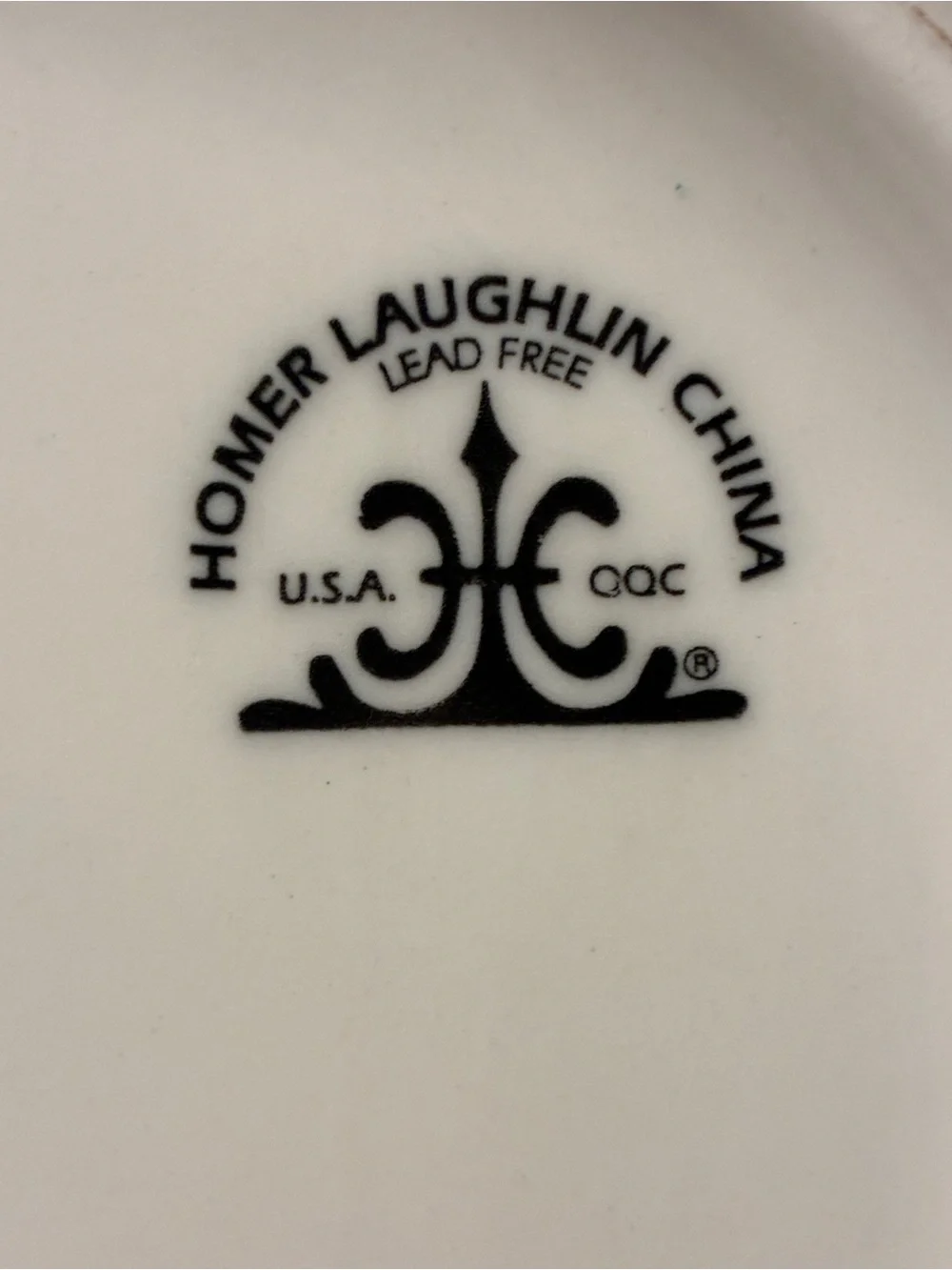 Homer Laughlin triangle pasta bowl